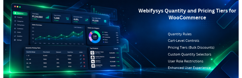 Webifysys Quantity And Pricing Tiers For WooCommerce Preview Wordpress Plugin - Rating, Reviews, Demo & Download
