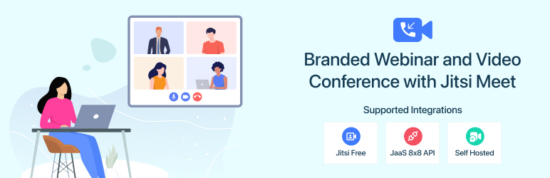Webinar And Video Conference With Jitsi Meet – Create Branded Webinars Plugin for Wordpress, Meetings & Livestreaming Preview - Rating, Reviews, Demo & Download