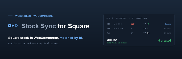 Webkoding Stock Sync For Square Preview Wordpress Plugin - Rating, Reviews, Demo & Download