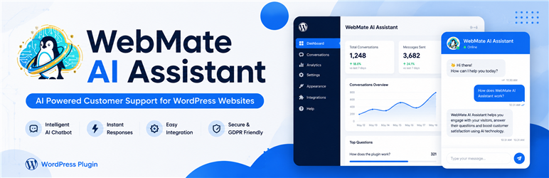 WebMate AI Assistant Preview Wordpress Plugin - Rating, Reviews, Demo & Download