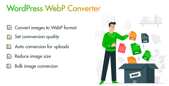 WebPio – WordPress WebP Converter Preview - Rating, Reviews, Demo & Download