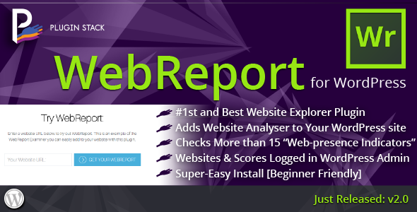 WebReport Website Analytics Explorer Plugin for Wordpress Preview - Rating, Reviews, Demo & Download