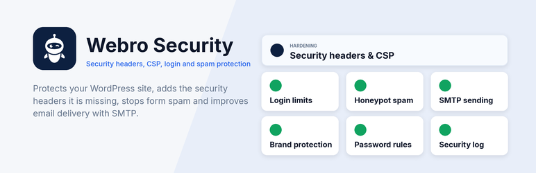 Webro Security Preview Wordpress Plugin - Rating, Reviews, Demo & Download