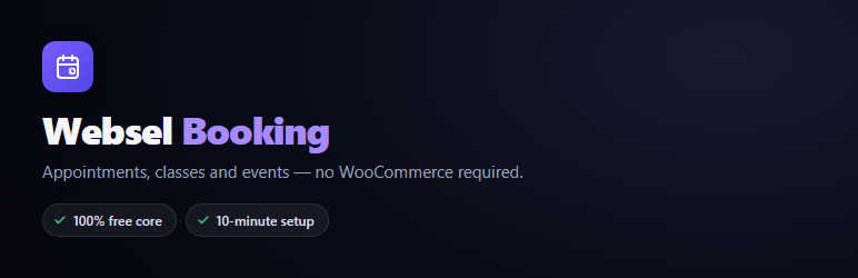 Websel Booking Preview Wordpress Plugin - Rating, Reviews, Demo & Download
