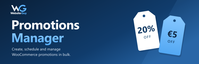 Website Guy Promotions Manager Preview Wordpress Plugin - Rating, Reviews, Demo & Download