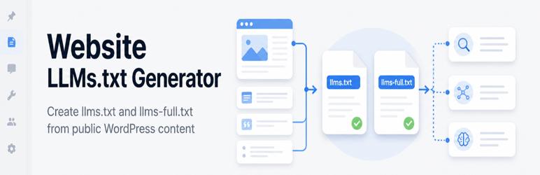 Website LLMs.txt And LLMs-Full Wordpress Plugin - Rating, Reviews, Demo & Download