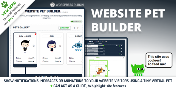 Website Pet Builder Preview Wordpress Plugin - Rating, Reviews, Demo & Download