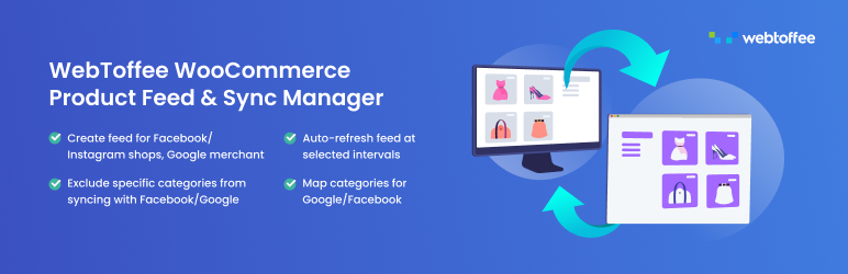 WebToffee WooCommerce Product Feed & Sync Manager Preview Wordpress Plugin - Rating, Reviews, Demo & Download