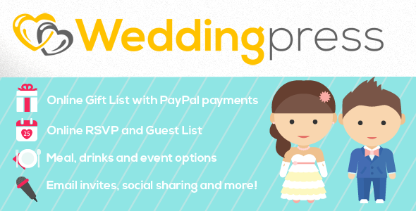 WeddingPress – Create Your Own Wedding Website Preview Wordpress Plugin - Rating, Reviews, Demo & Download