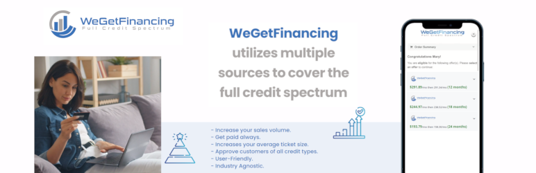 WeGetFinancing Payment Gateway Preview Wordpress Plugin - Rating, Reviews, Demo & Download
