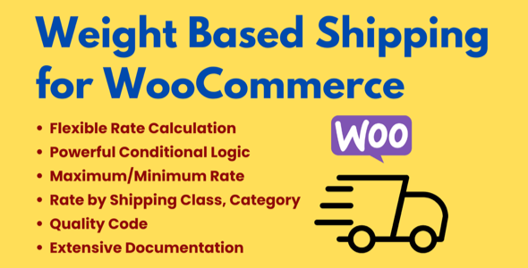 Weight Based Shipping For WooCommerce Preview Wordpress Plugin - Rating, Reviews, Demo & Download