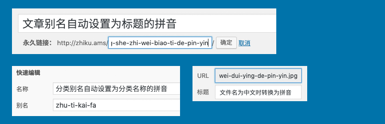 Wenprise Pinyin Slug Preview Wordpress Plugin - Rating, Reviews, Demo & Download