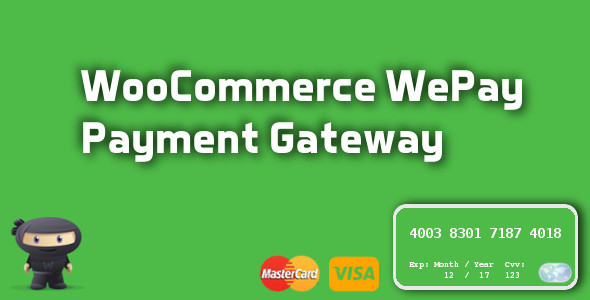 WePay Payment Gateway For WooCommerce Preview Wordpress Plugin - Rating, Reviews, Demo & Download