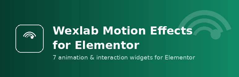 Wexlab Motion Effects For Elementor Preview Wordpress Plugin - Rating, Reviews, Demo & Download