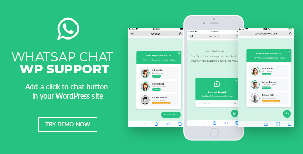 WhatsApp Chat Support – WordPress Plugin Preview - Rating, Reviews, Demo & Download