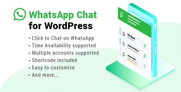 WhatsApp Chat WordPress Preview - Rating, Reviews, Demo & Download