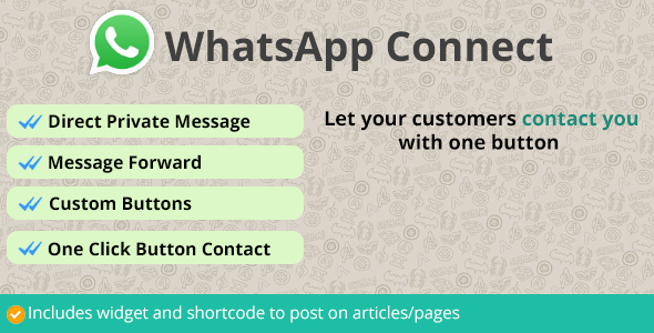 WhatsApp Connect | Let Customers Contact Through WhatsApp Preview Wordpress Plugin - Rating, Reviews, Demo & Download