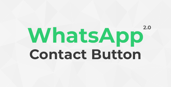 WhatsApp Contact Button 2 Wordpress Plugin - Rating, Reviews, Demo & Download