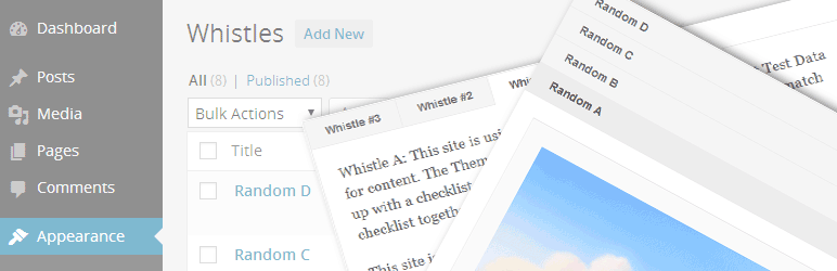 Whistles Preview Wordpress Plugin - Rating, Reviews, Demo & Download