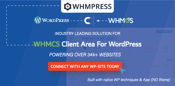 WHMCS Client Area Plugin for Wordpress By WHMpress Preview - Rating, Reviews, Demo & Download