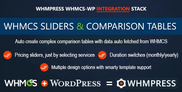 WHMCS Pricing Sliders And Comparison Tables – WHMpress Addon Preview Wordpress Plugin - Rating, Reviews, Demo & Download