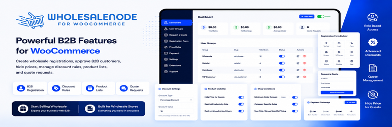 WholesaleNode For WooCommerce Preview Wordpress Plugin - Rating, Reviews, Demo & Download