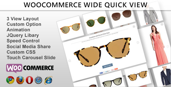 Wide Quick View – Woocommerce Preview Wordpress Plugin - Rating, Reviews, Demo & Download