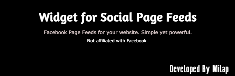 Widget For Social Page Feeds Preview Wordpress Plugin - Rating, Reviews, Demo & Download