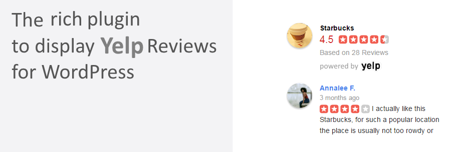 Widget For Yelp Reviews Preview Wordpress Plugin - Rating, Reviews, Demo & Download