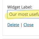 Widget Labels