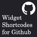 Widget Shortcodes For Github