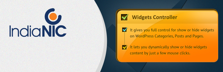Widgets Controller Preview Wordpress Plugin - Rating, Reviews, Demo & Download