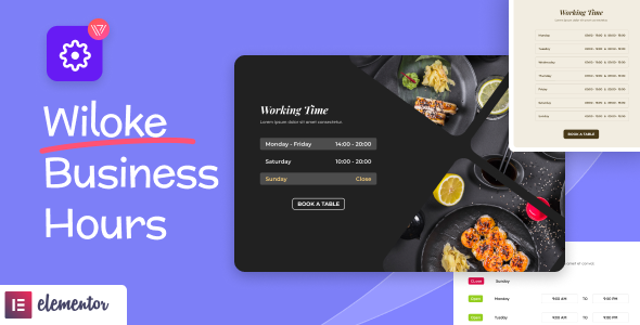 Wiloke Business Hours For Elementor Preview Wordpress Plugin - Rating, Reviews, Demo & Download