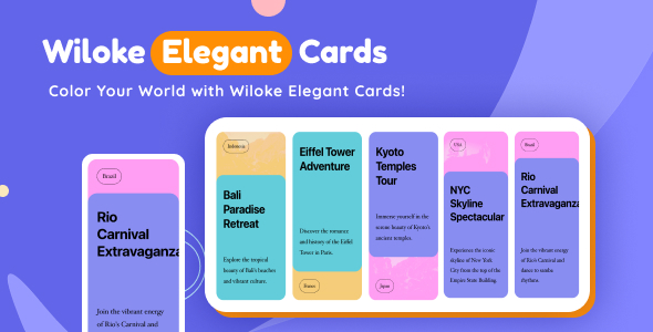 Wiloke Elegant Cards Preview Wordpress Plugin - Rating, Reviews, Demo & Download