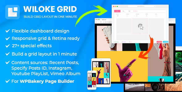 Wiloke Grid – For WPBakery Page Builder (Visual Composer) Preview Wordpress Plugin - Rating, Reviews, Demo & Download