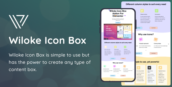 Wiloke Icon Box Addon For Elementor Preview Wordpress Plugin - Rating, Reviews, Demo & Download