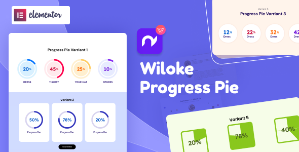 Wiloke Progress Pie For Elementor Preview Wordpress Plugin - Rating, Reviews, Demo & Download