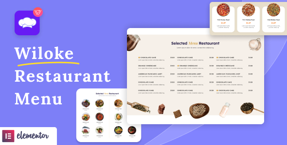 Wiloke Restaurant Menu For Elementor Preview Wordpress Plugin - Rating, Reviews, Demo & Download