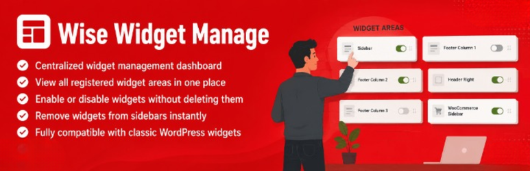 Wise Widget Manager Preview Wordpress Plugin - Rating, Reviews, Demo & Download