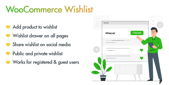 Wishlist & Add To Favourite For WooCommerce Preview Wordpress Plugin - Rating, Reviews, Demo & Download