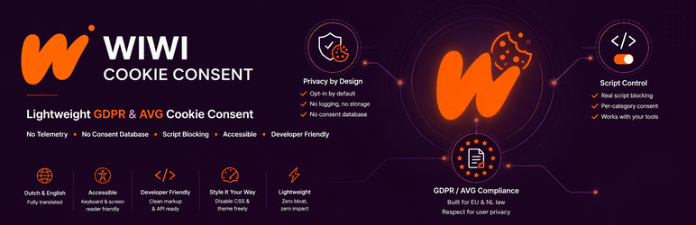Wiwi Cookie Consent Preview Wordpress Plugin - Rating, Reviews, Demo & Download