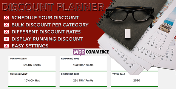 Woo Discount Planner Preview Wordpress Plugin - Rating, Reviews, Demo & Download