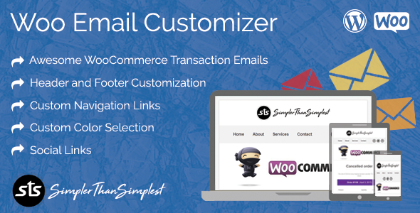 Woo Email Customizer – StS Preview Wordpress Plugin - Rating, Reviews, Demo & Download