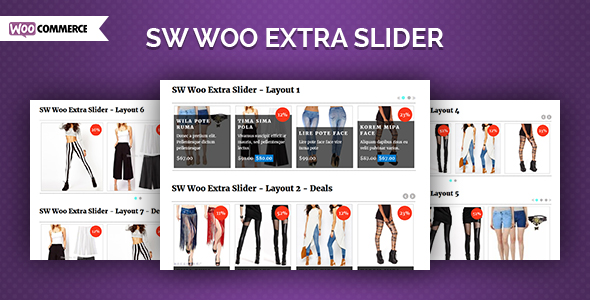 Woo Extra Slider – WooCommerce WordPress Slider Plugin Preview - Rating, Reviews, Demo & Download
