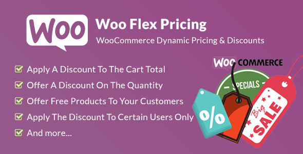 Woo Flex Pricing – WooCommerce Dynamic Pricing & Discounts Preview Wordpress Plugin - Rating, Reviews, Demo & Download
