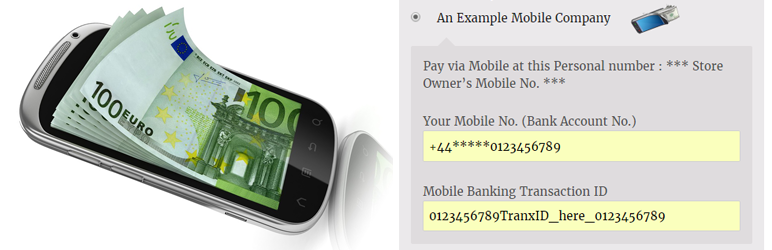 Woo Mobile Banking Payment Preview Wordpress Plugin - Rating, Reviews, Demo & Download