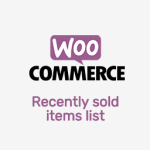 Woo Recently Sold Items List