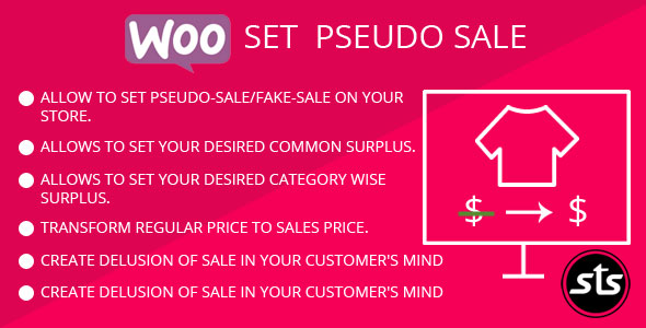 Woo Set Pseudo Sale Preview Wordpress Plugin - Rating, Reviews, Demo & Download