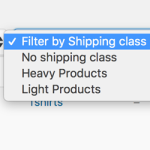 Woo Shipping Class Filter