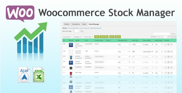 Woo Stock Manager & Report Preview Wordpress Plugin - Rating, Reviews, Demo & Download